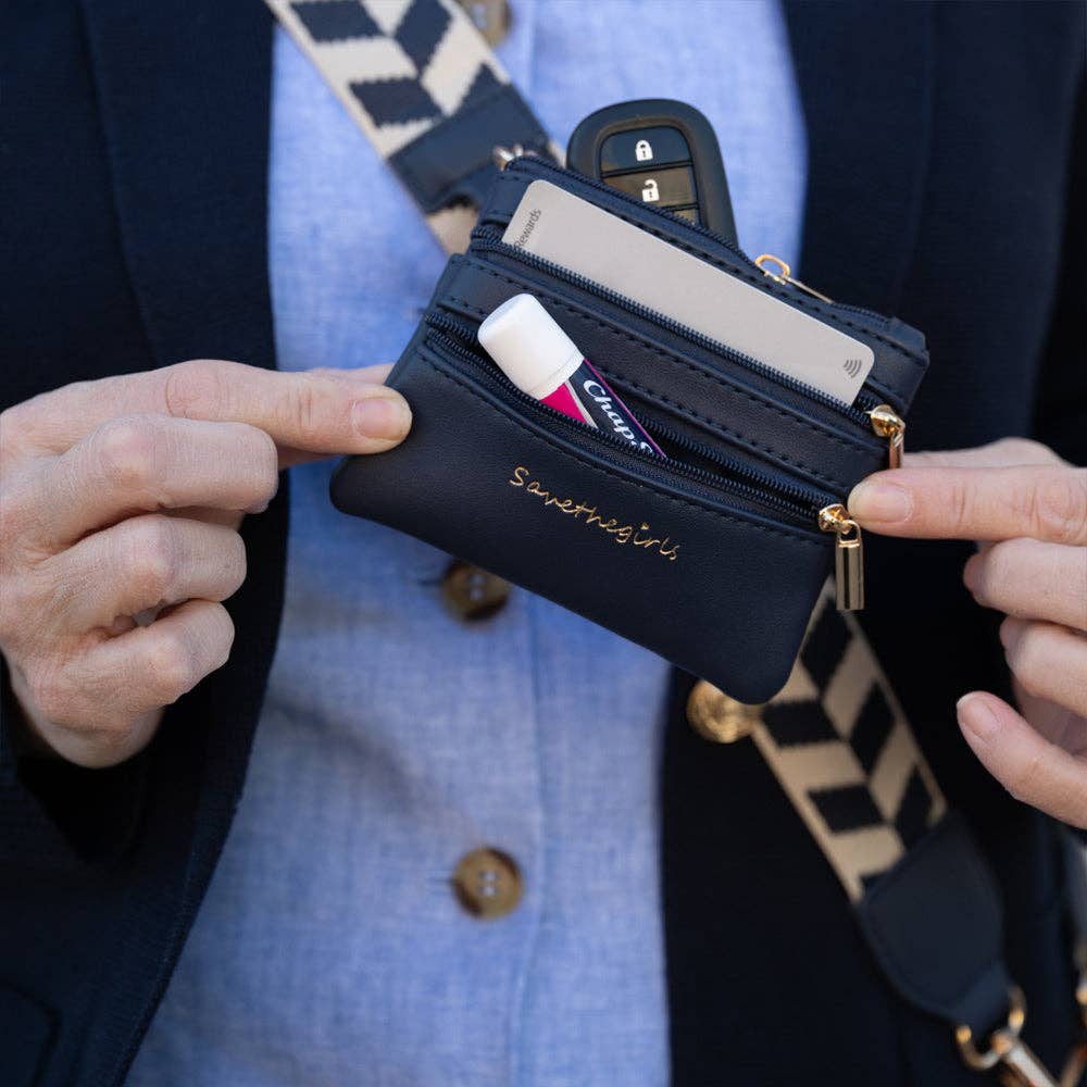 Clip & Go Strap w/Zippered Pouch Chevron
