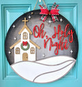 DIY Oh Holy Night Door Hanger