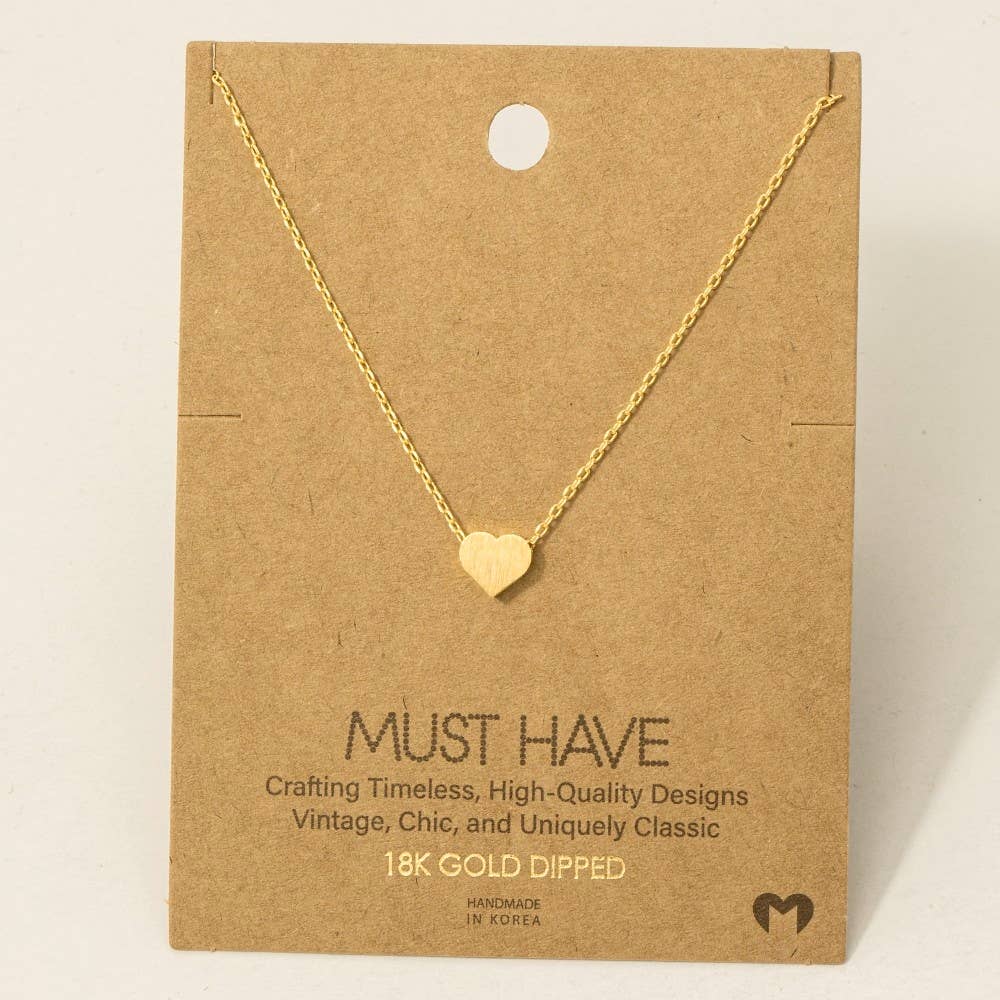 Dainty Heart Pendant Necklace