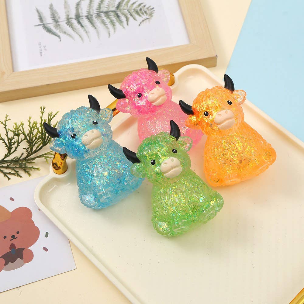 Maltose Cute Highland cow Yak squishy toy
