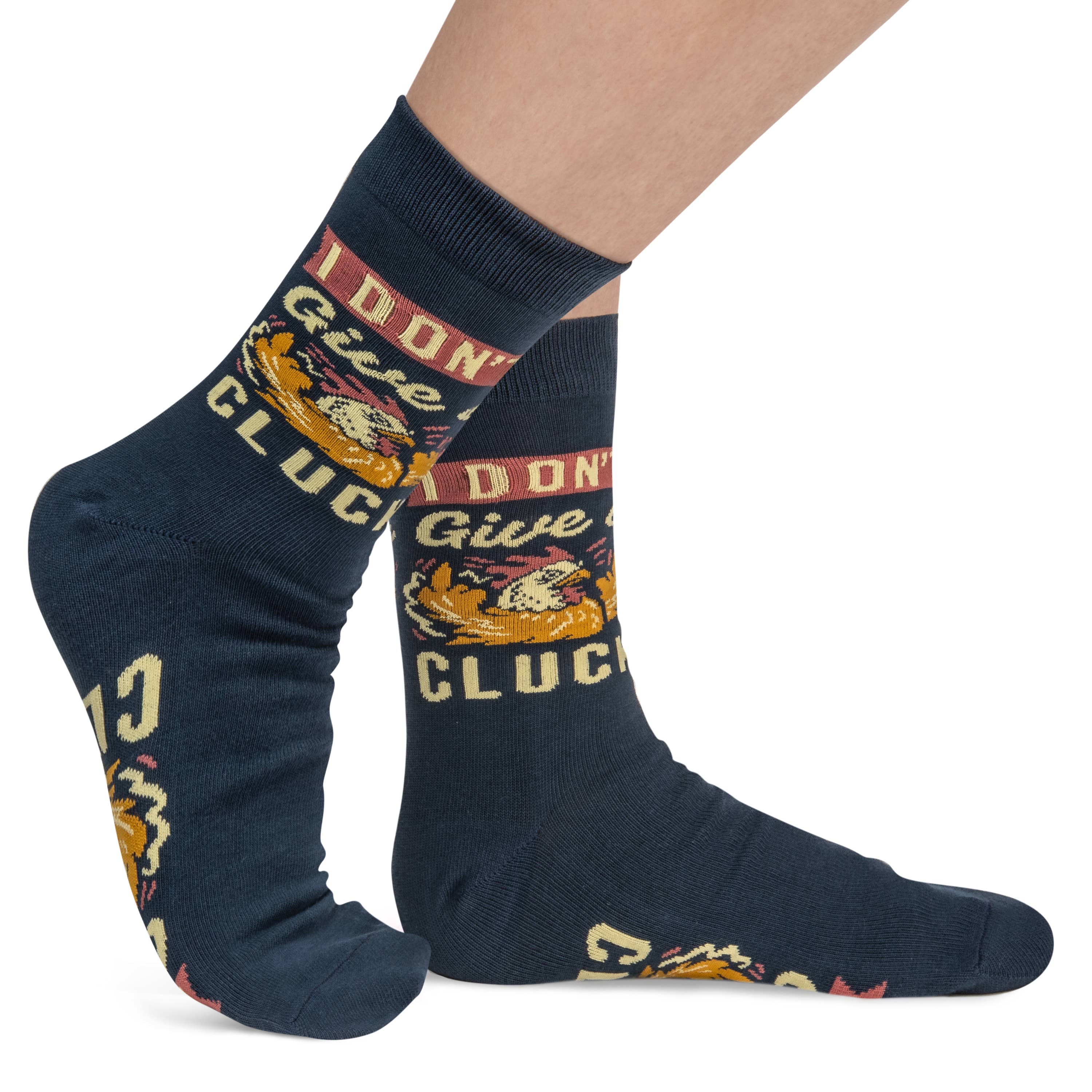 I Don't Give a Cluck Chicken Socks Gift for Women and Men