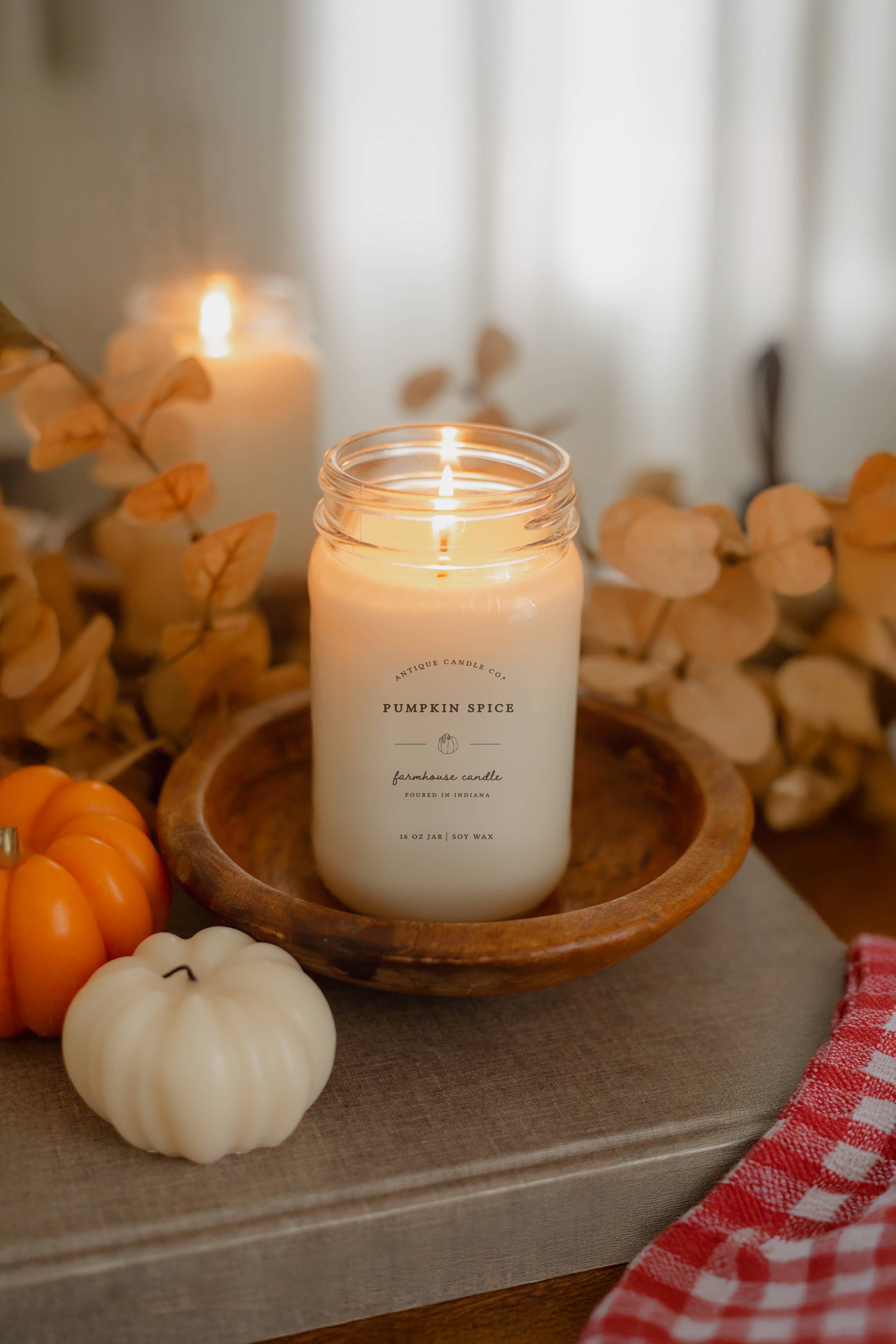 Pumpkin Spice - Soy Wax Mason Jar Candle
