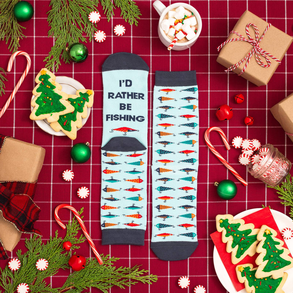 I'd Rather Be Fishing Socks