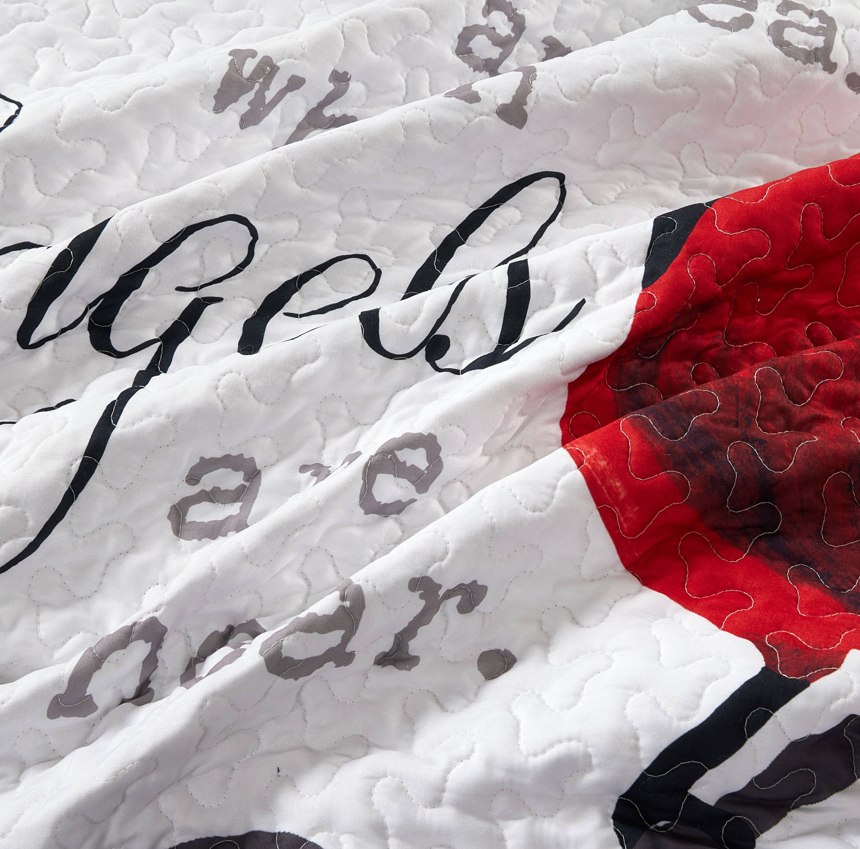 Cardinals Appear Inspirational Quilted Throw