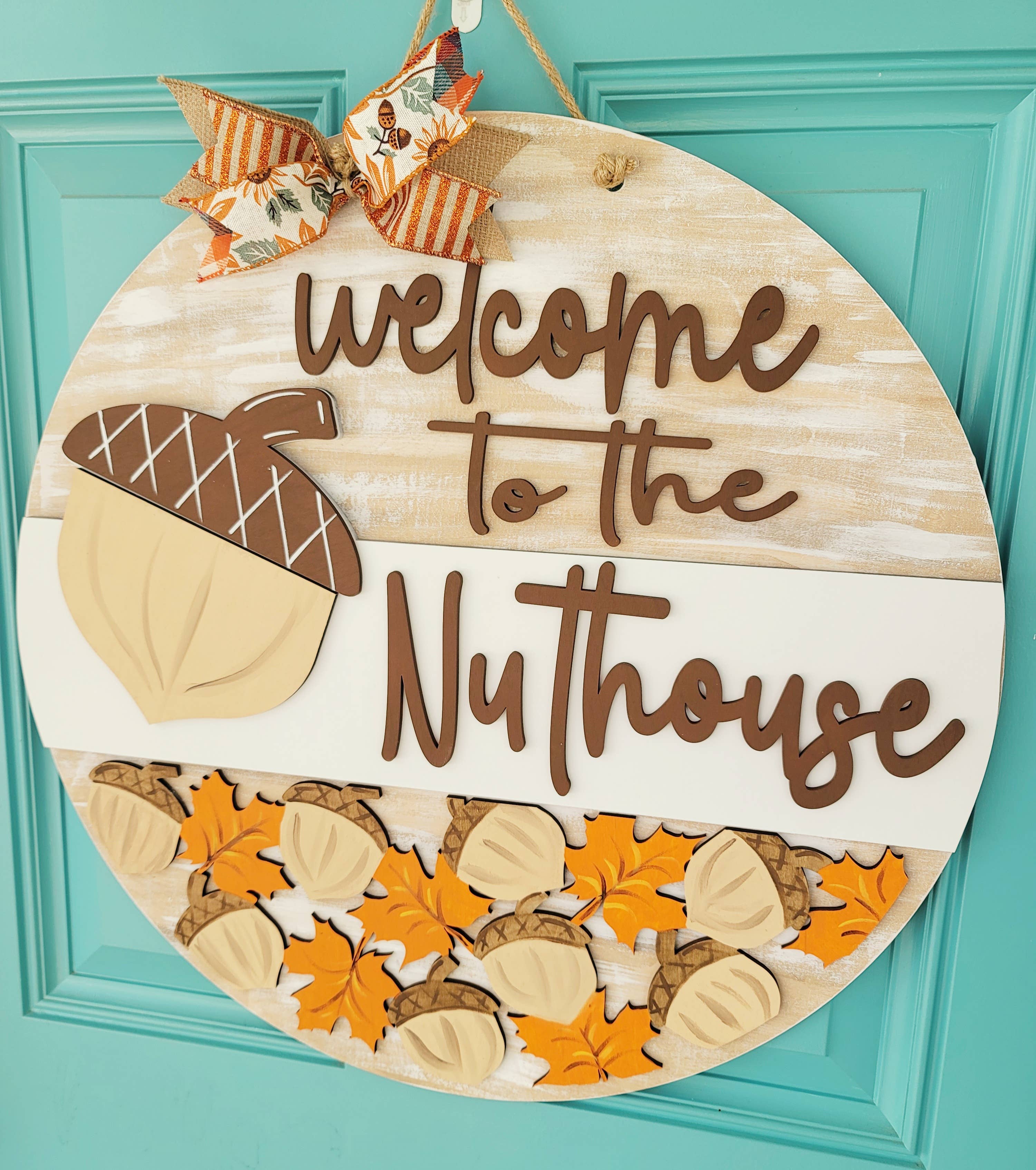 DIY Welcome to the Nuthouse Door Hanger