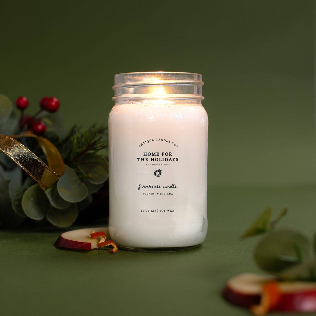 Home for the Holidays - Soy Wax Mason Jar Candle