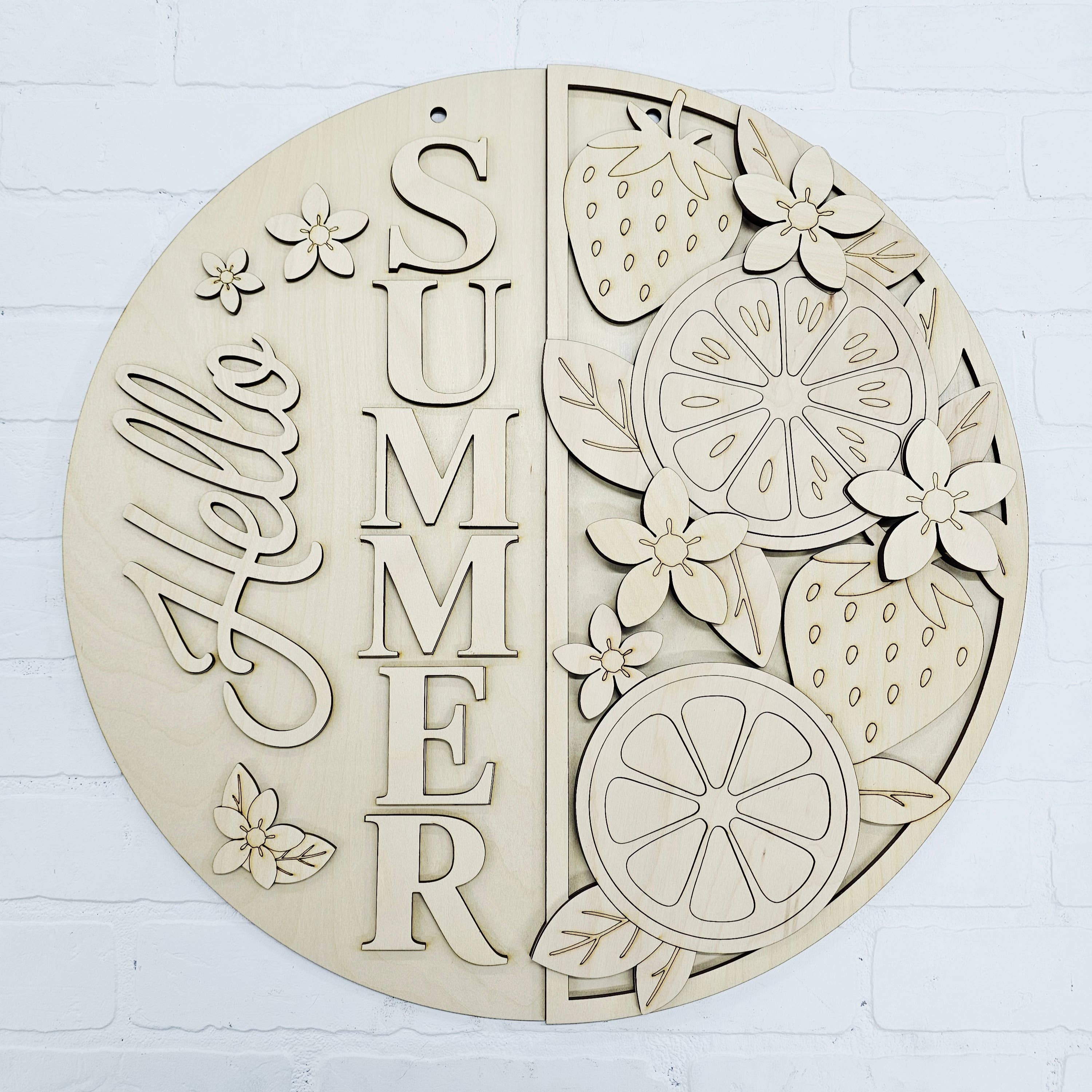 DIY Summer Fruit Door Hanger