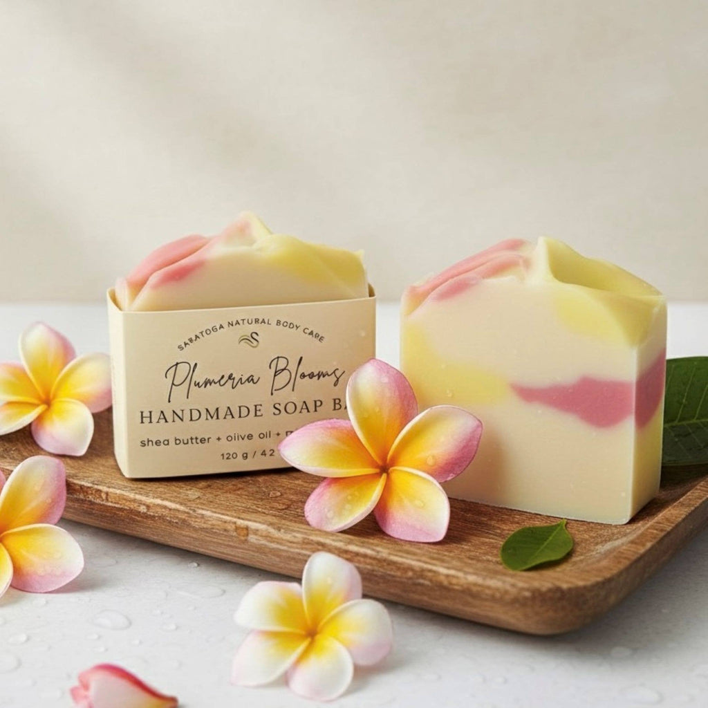Plumeria Blooms Handmade Soap Bar VEGAN Spring Summer Scent