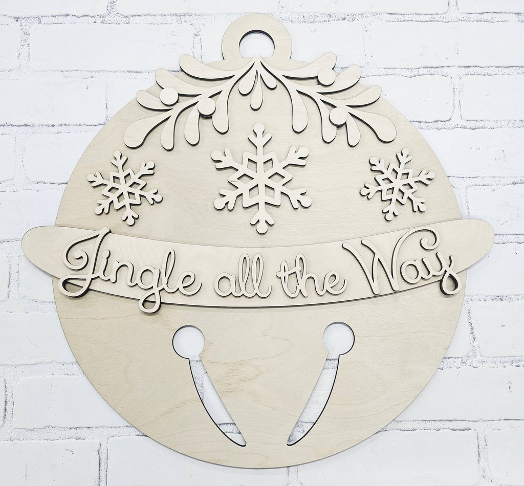 DIY Jingle Bell Door Hanger