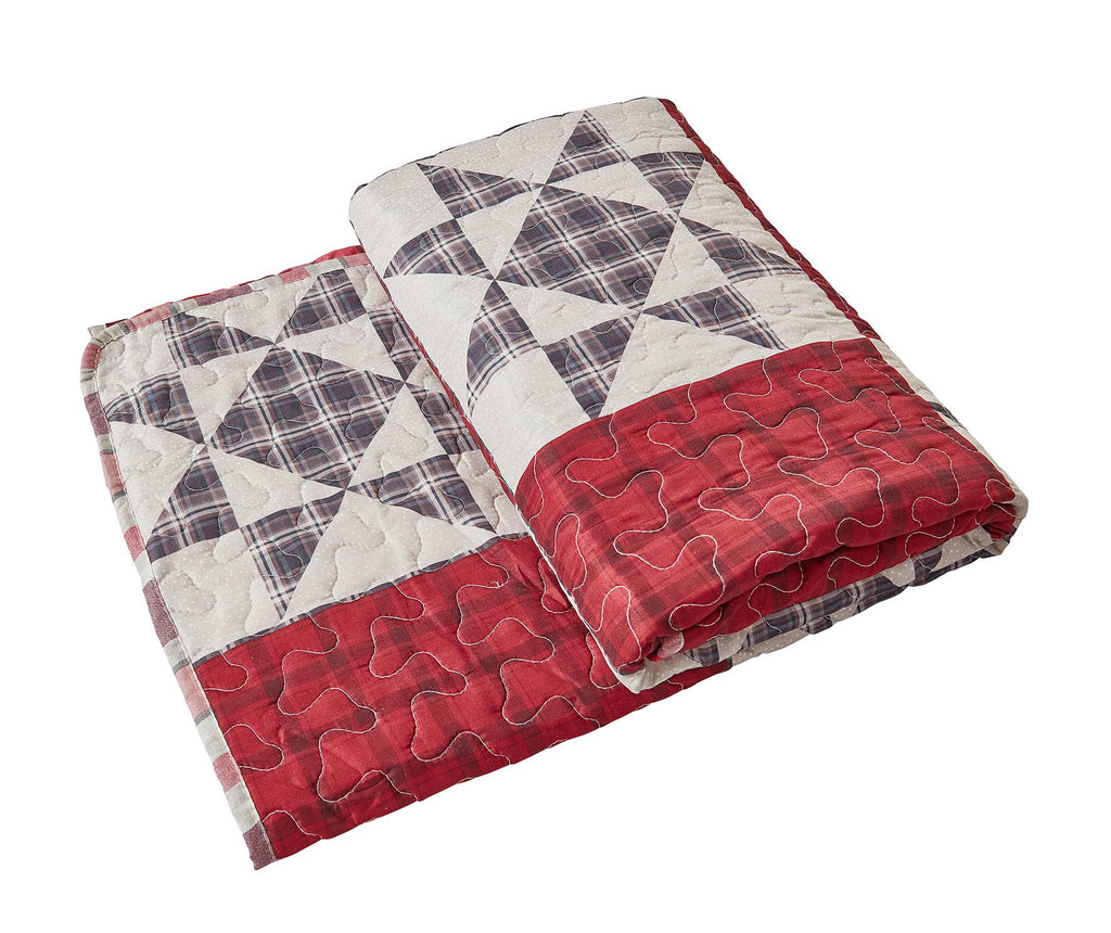 "Hillcrest"  Quilted Throw Blanket 50"x60"