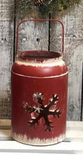 Red Snowflake Lantern Small