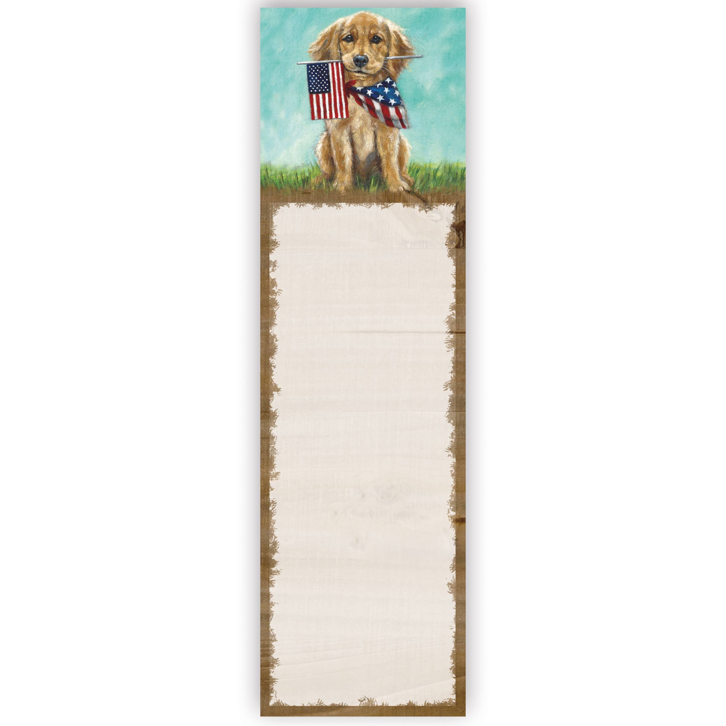 Patriotic Pup List Pad