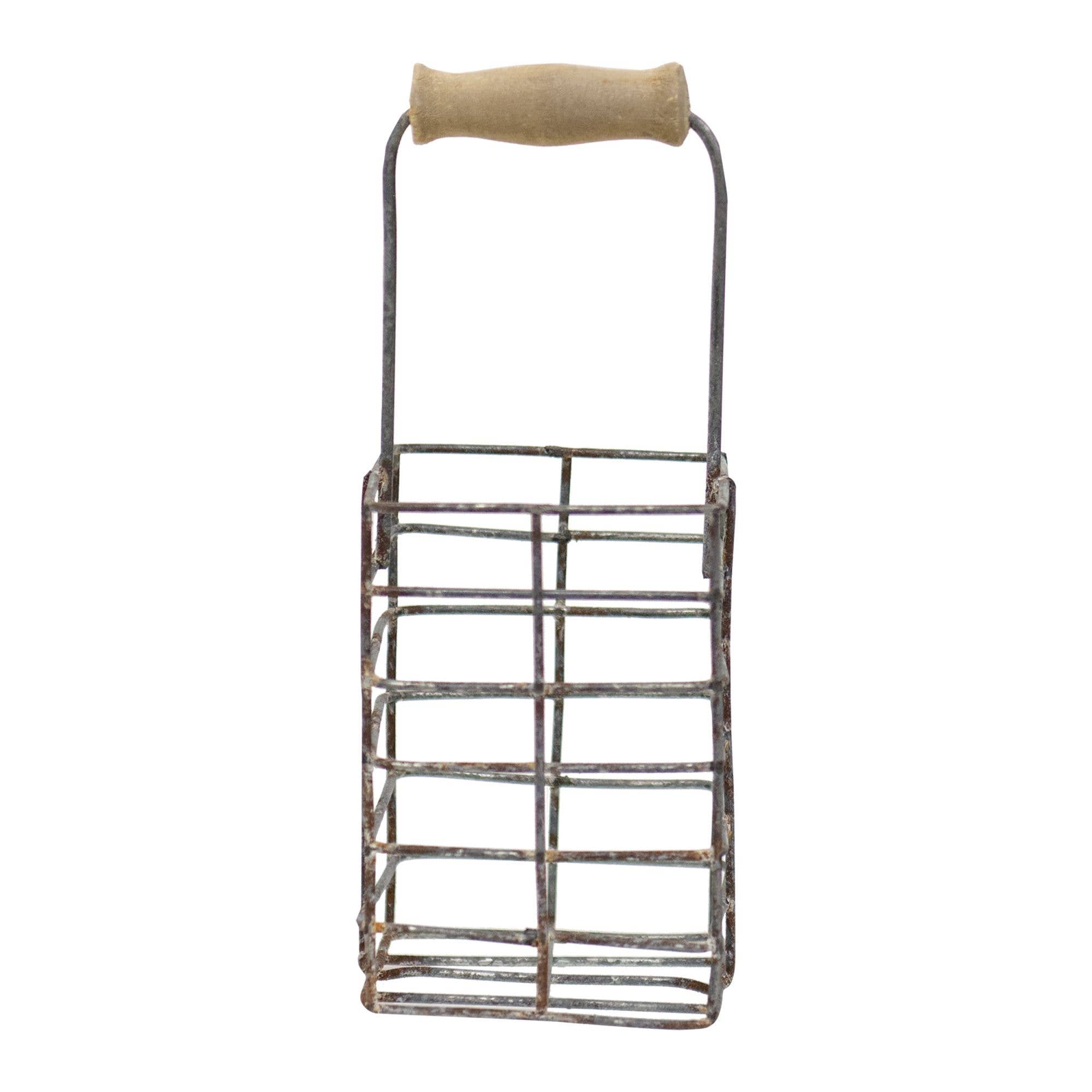 Mini Wire Tall Basket w/Handle