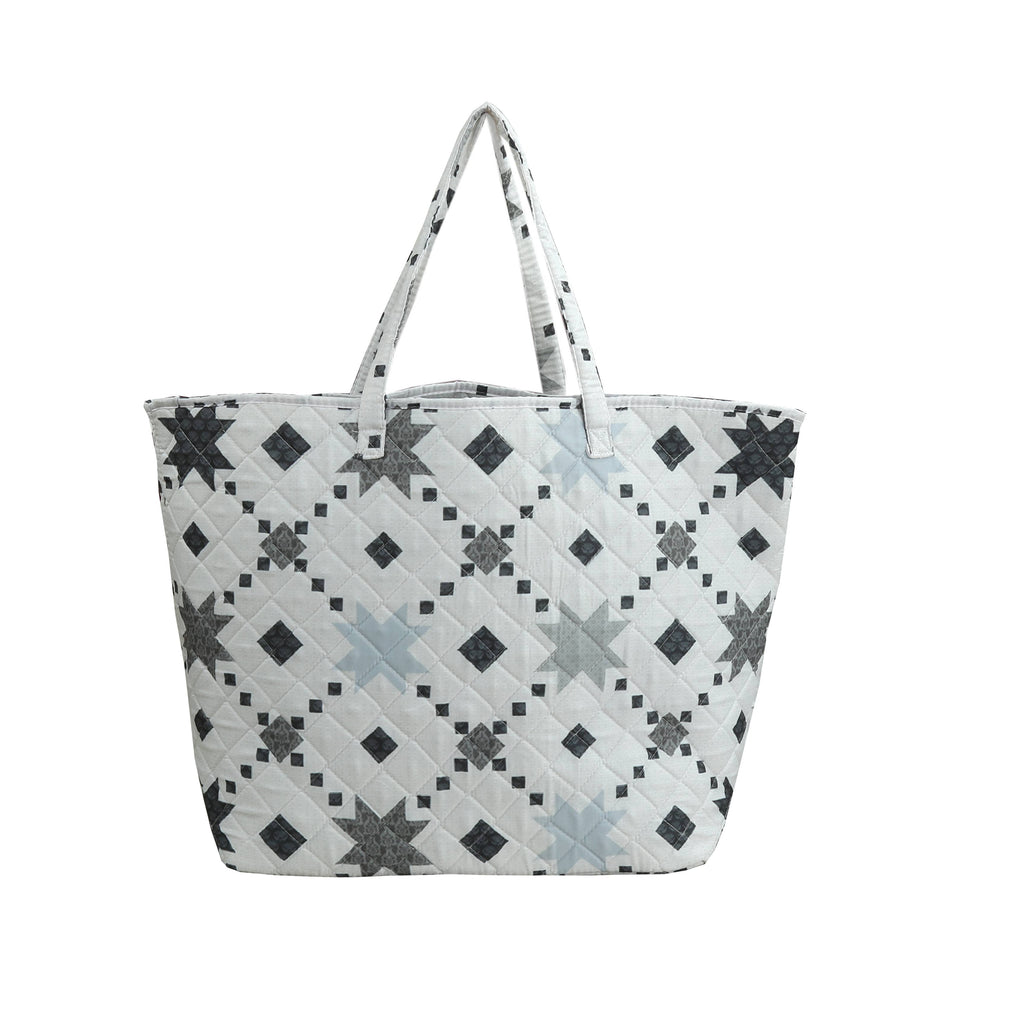 "Midnight Star" Designer Quilted Tote Bag