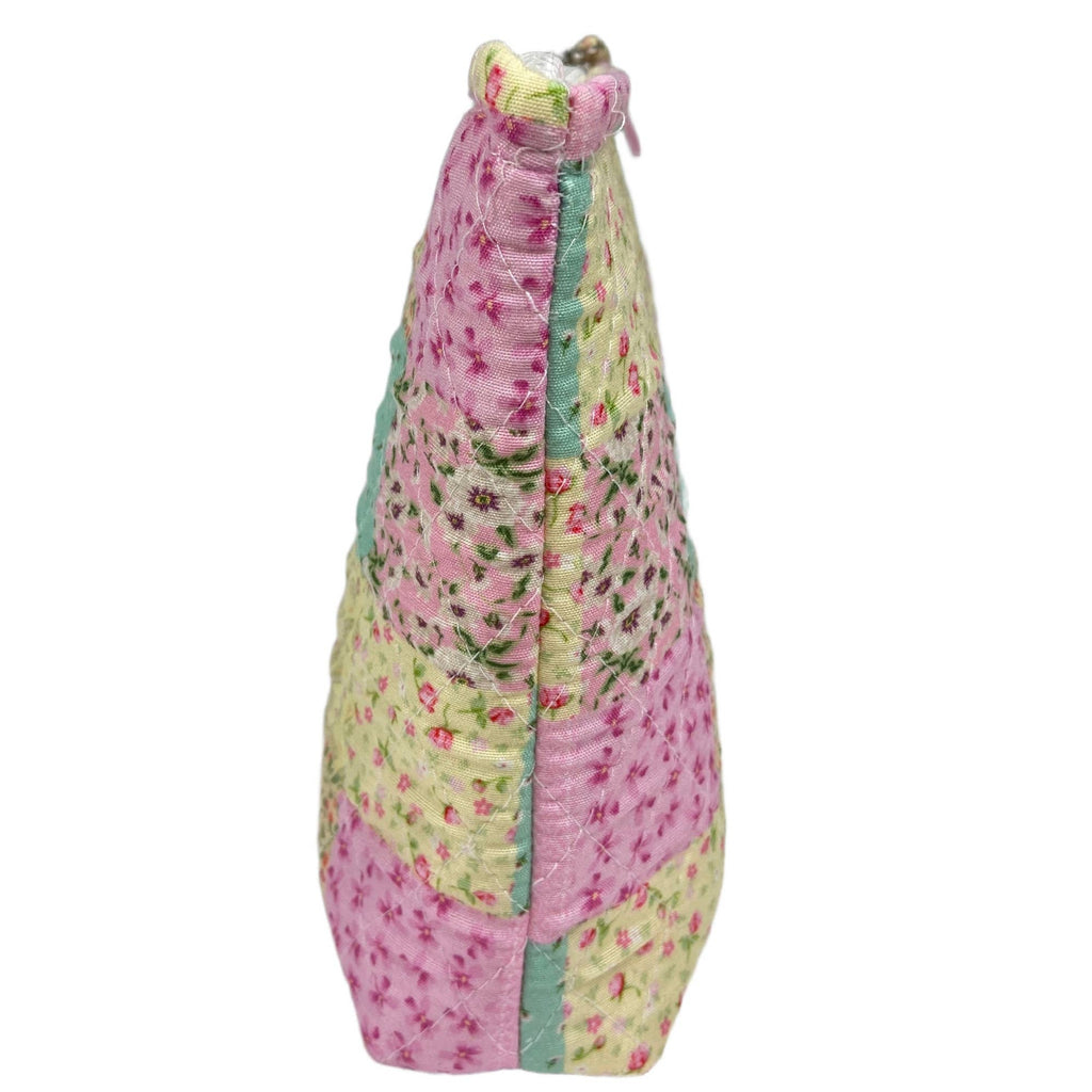 "Summer Garden" - Designer Quilted Cosmetic Bag