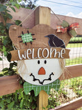 DIY Scarecrow Door Hanger