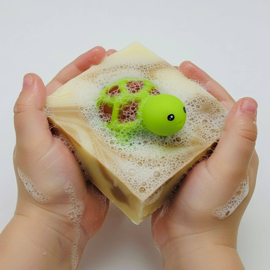 Turtle Handmade Soap Bar for Kids VEGAN COLD PROCESS