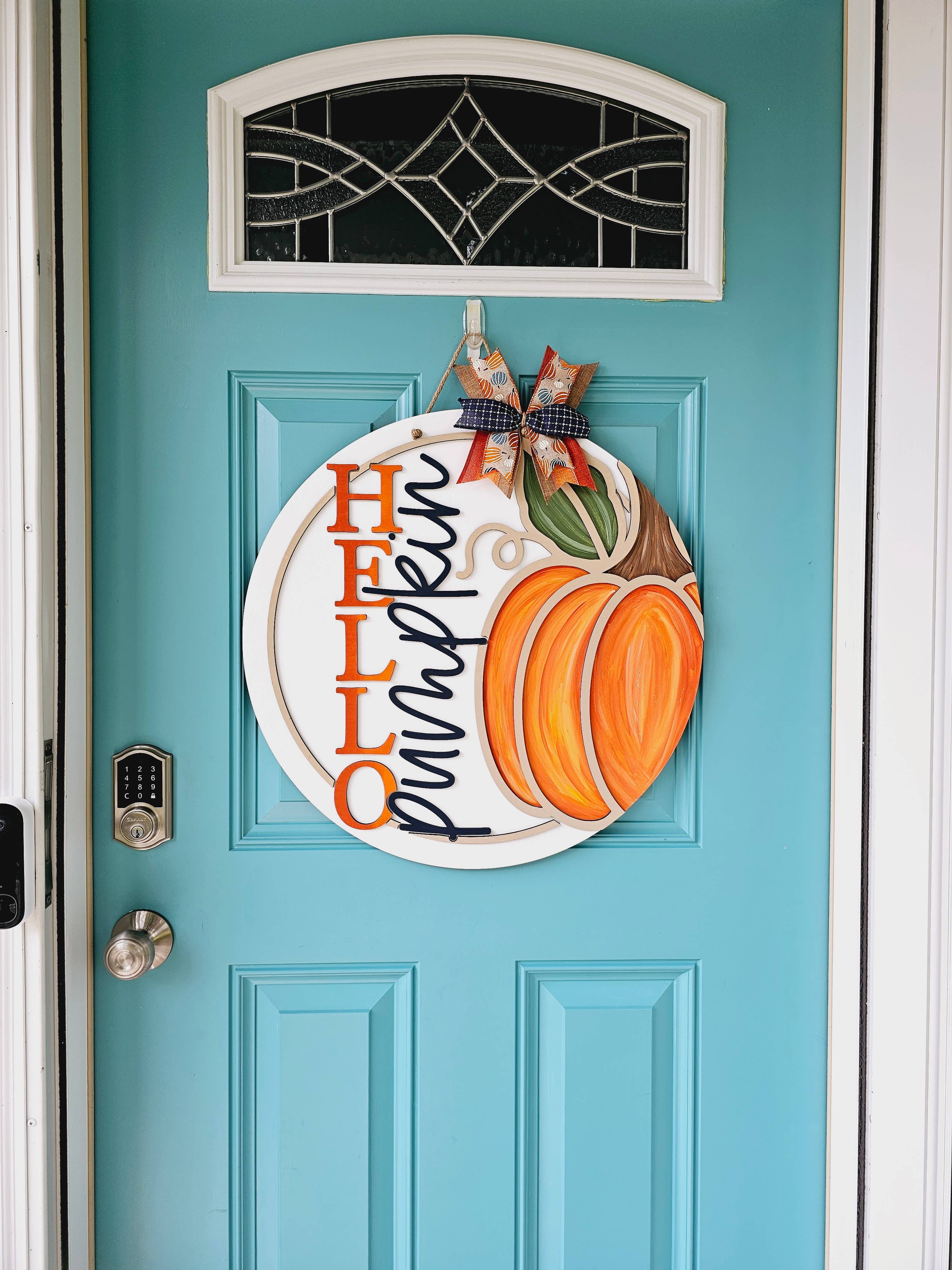 DIY Hello Pumpkin Right Side Door Hanger