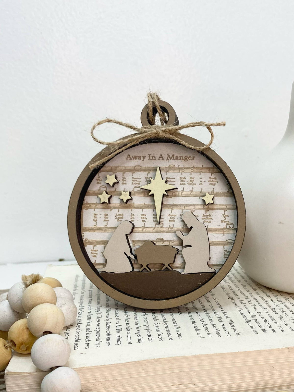 Away in the Manger Ornament or Gift Tag