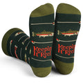 Keepin' It Reel Funny Fishing Socks Gift for Men Accessory
