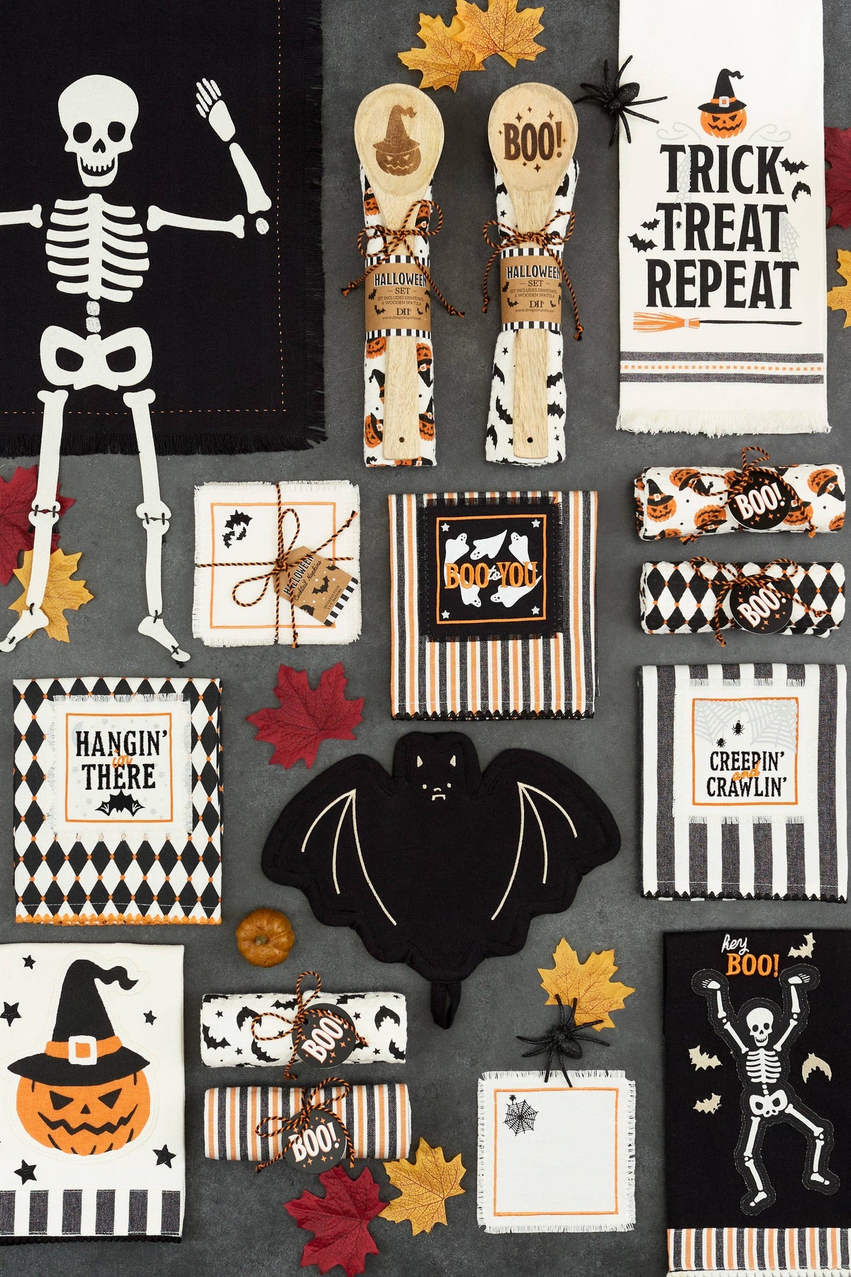 Boo! Halloween Assorted Dishtowels PDQ