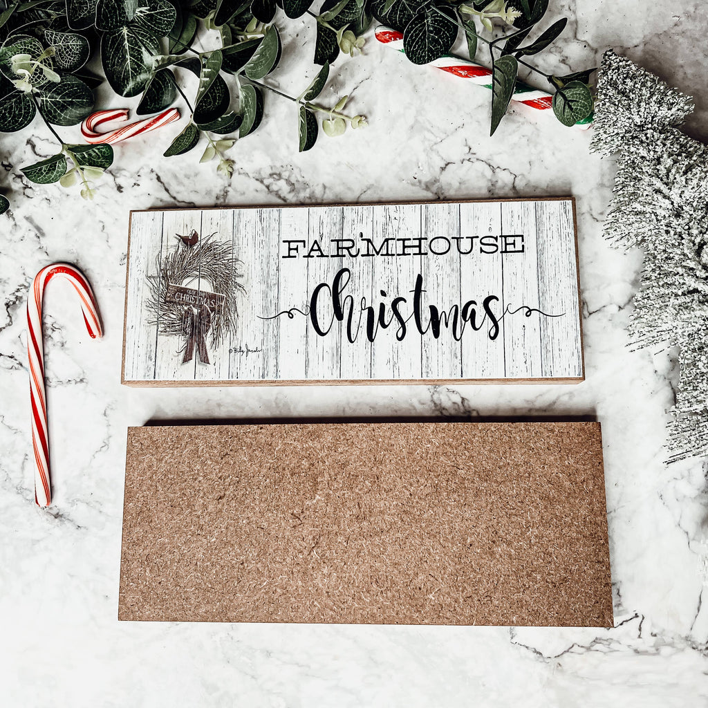 Merry Christmas to all & to all a Good Night Sign, Red Decor