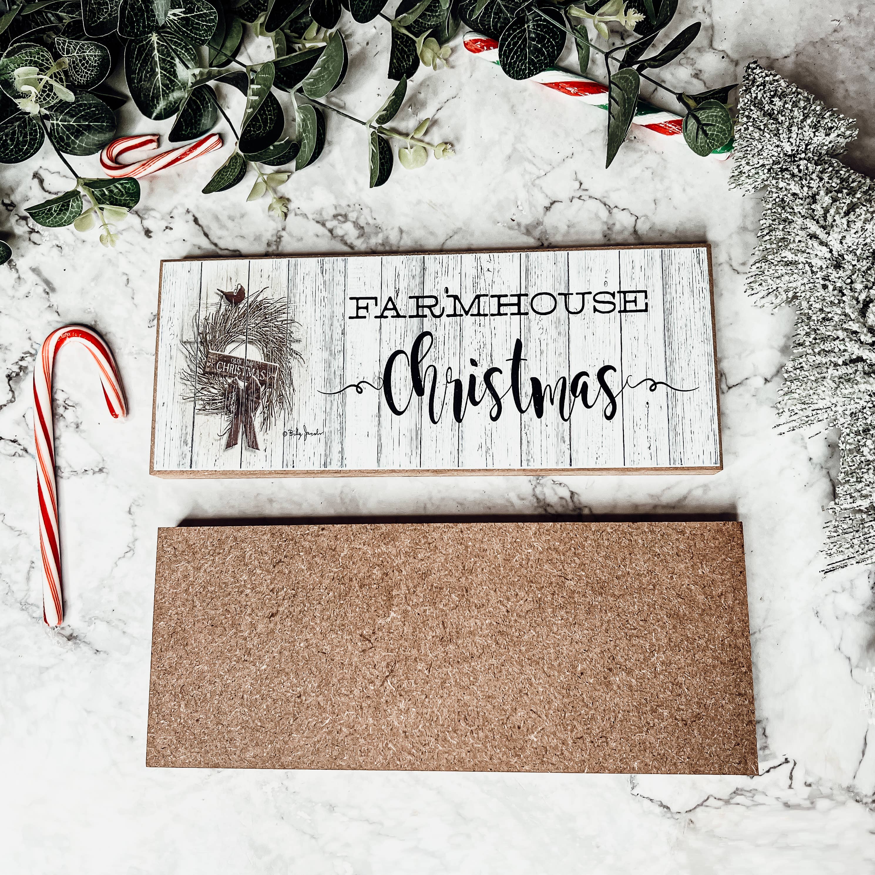 Merry Christmas to all & to all a Good Night Sign, Red Decor