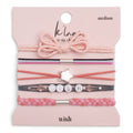 "Wish" Pink Bow and Star Hair Tie Bracelet