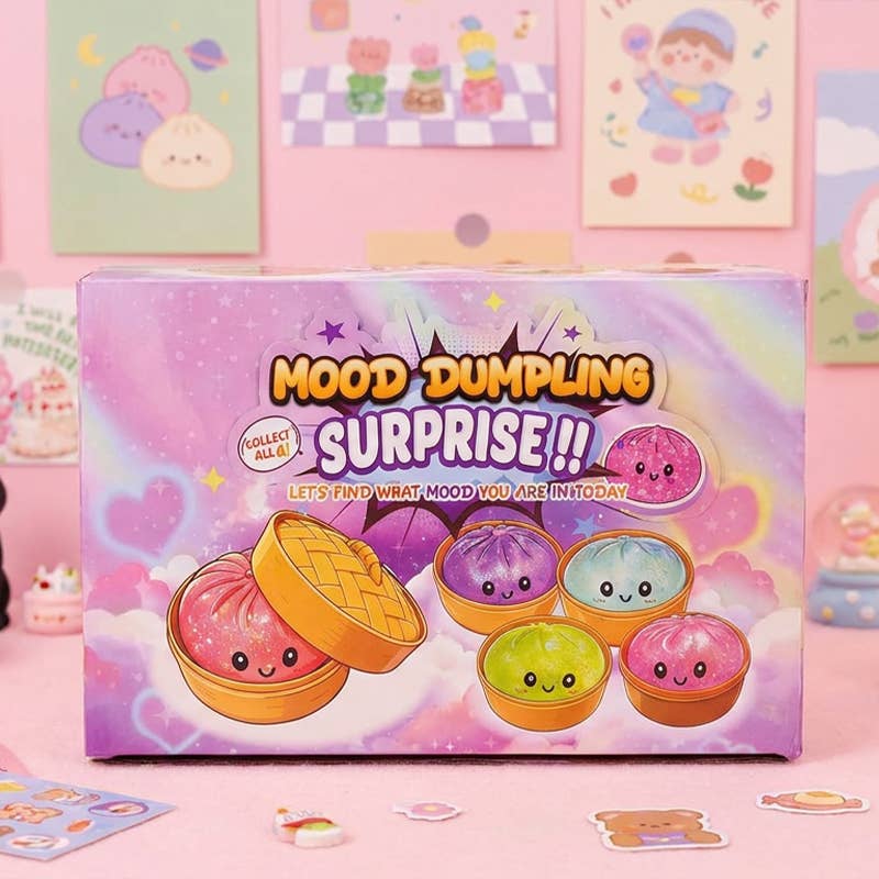 Bead Filled Dumpling Shape Squishy Soft Squeeze Stress Toy