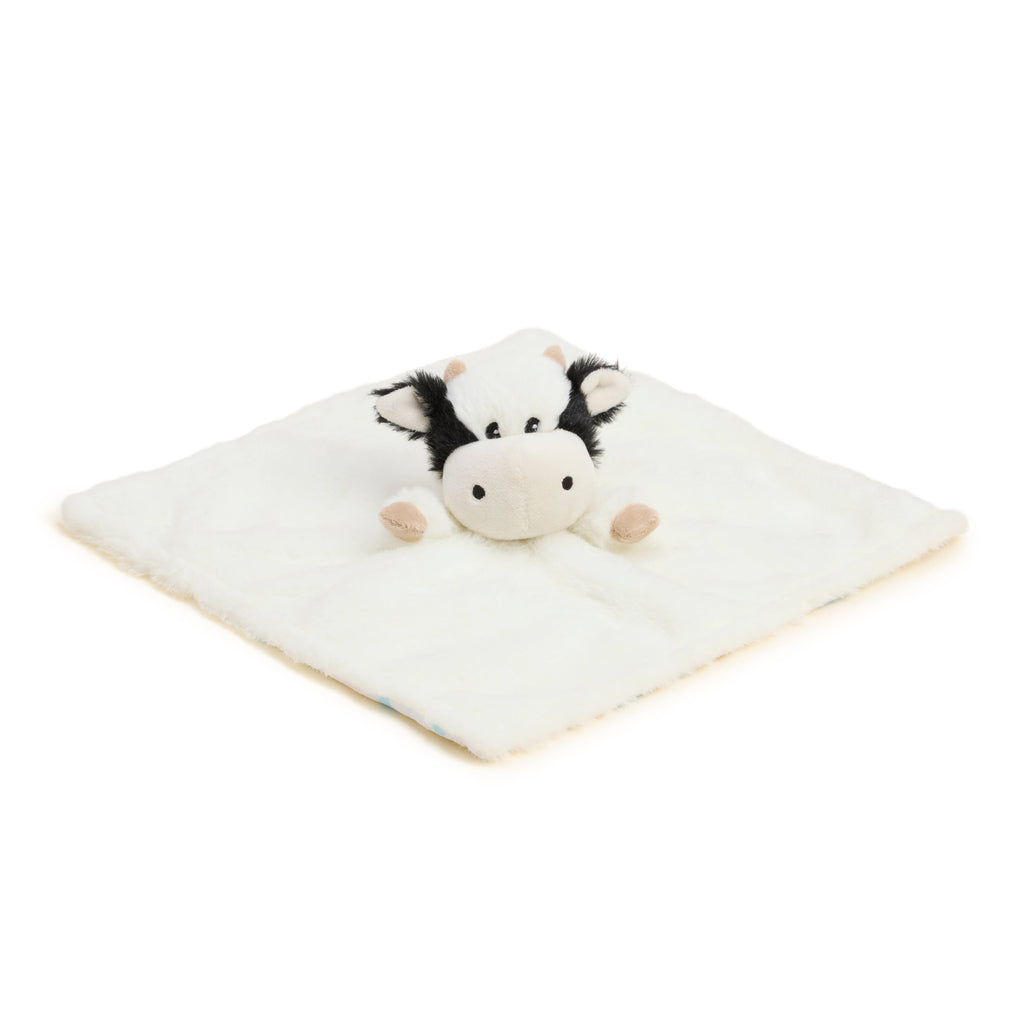 Black and White Cow Lovey Blanket Warmies