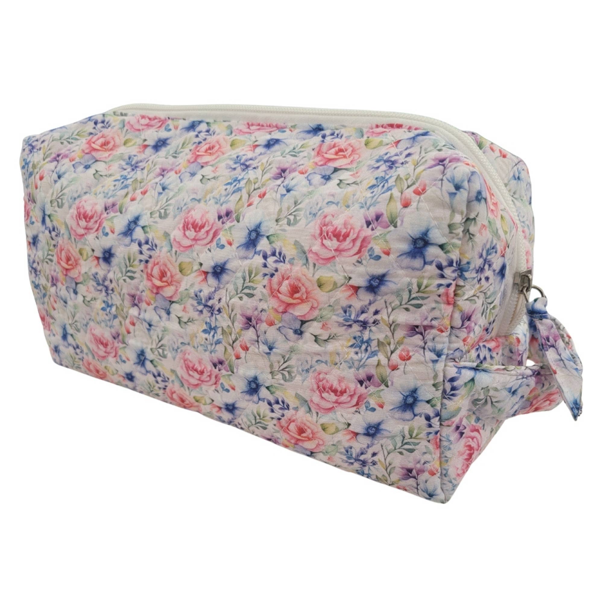 "Floral Bonanza" Designer Quilted Vanity and Travel Bag