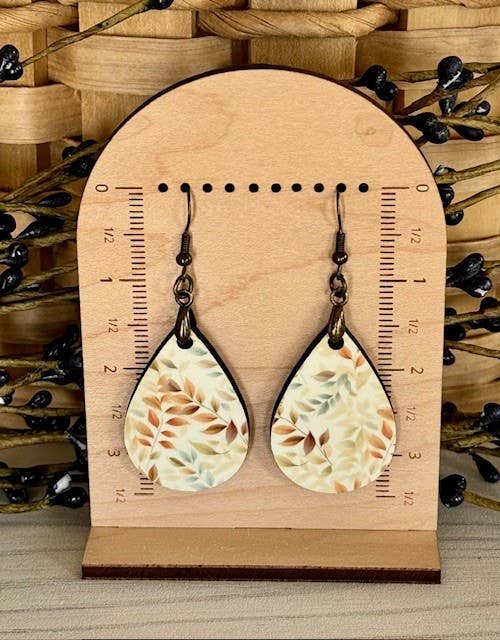 Fall Leaves Teardrop Earrings