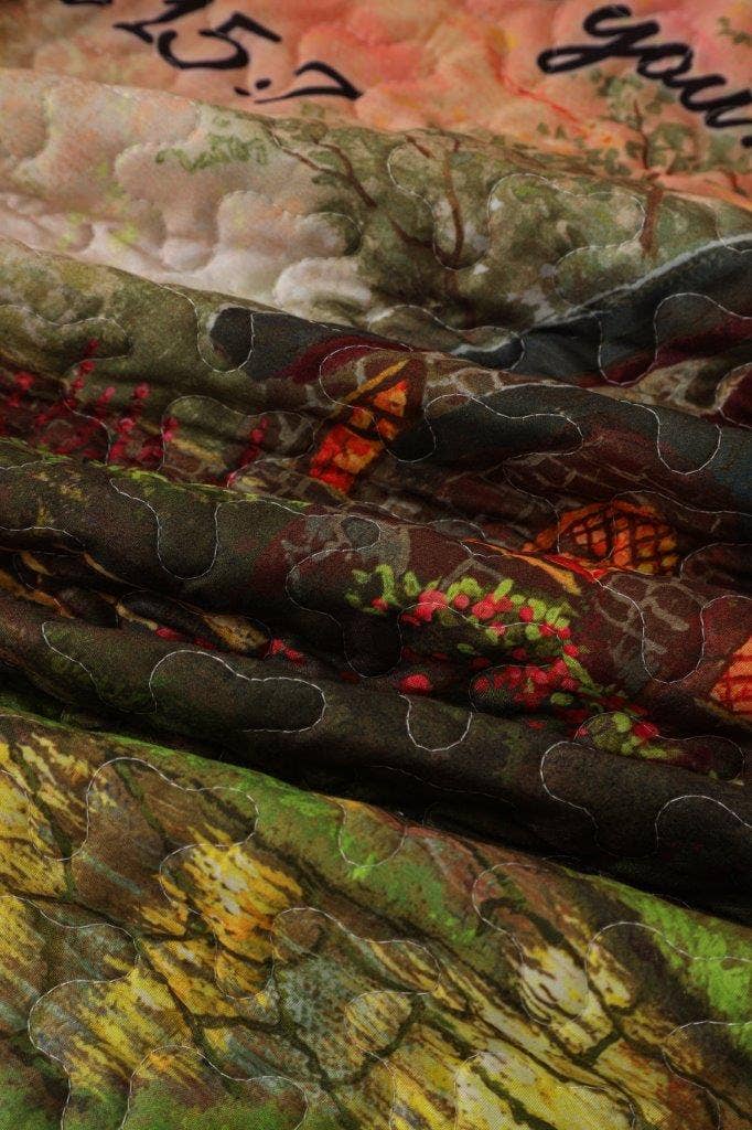 Cottage Scripture Inspirational Quilted Throw
