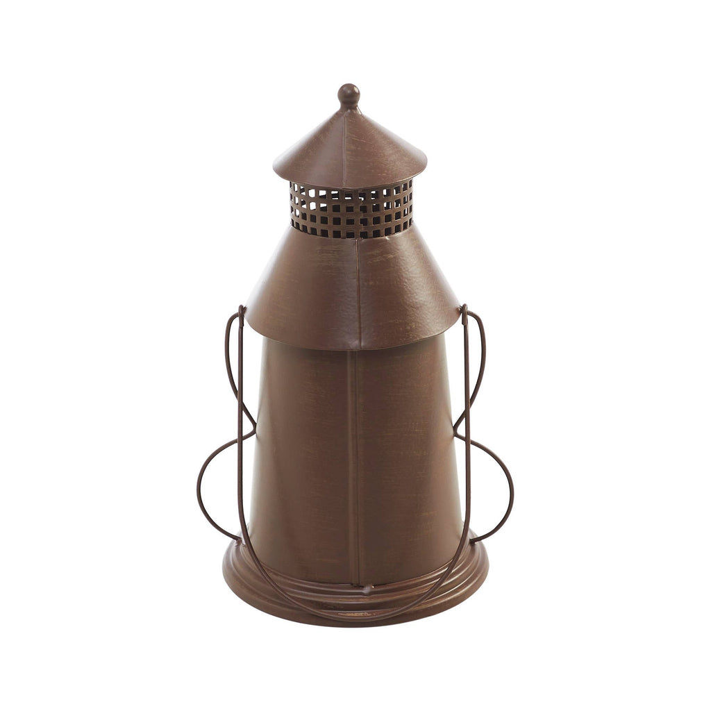Bronze Metal Jack O Lantern Candle Holder 12x8