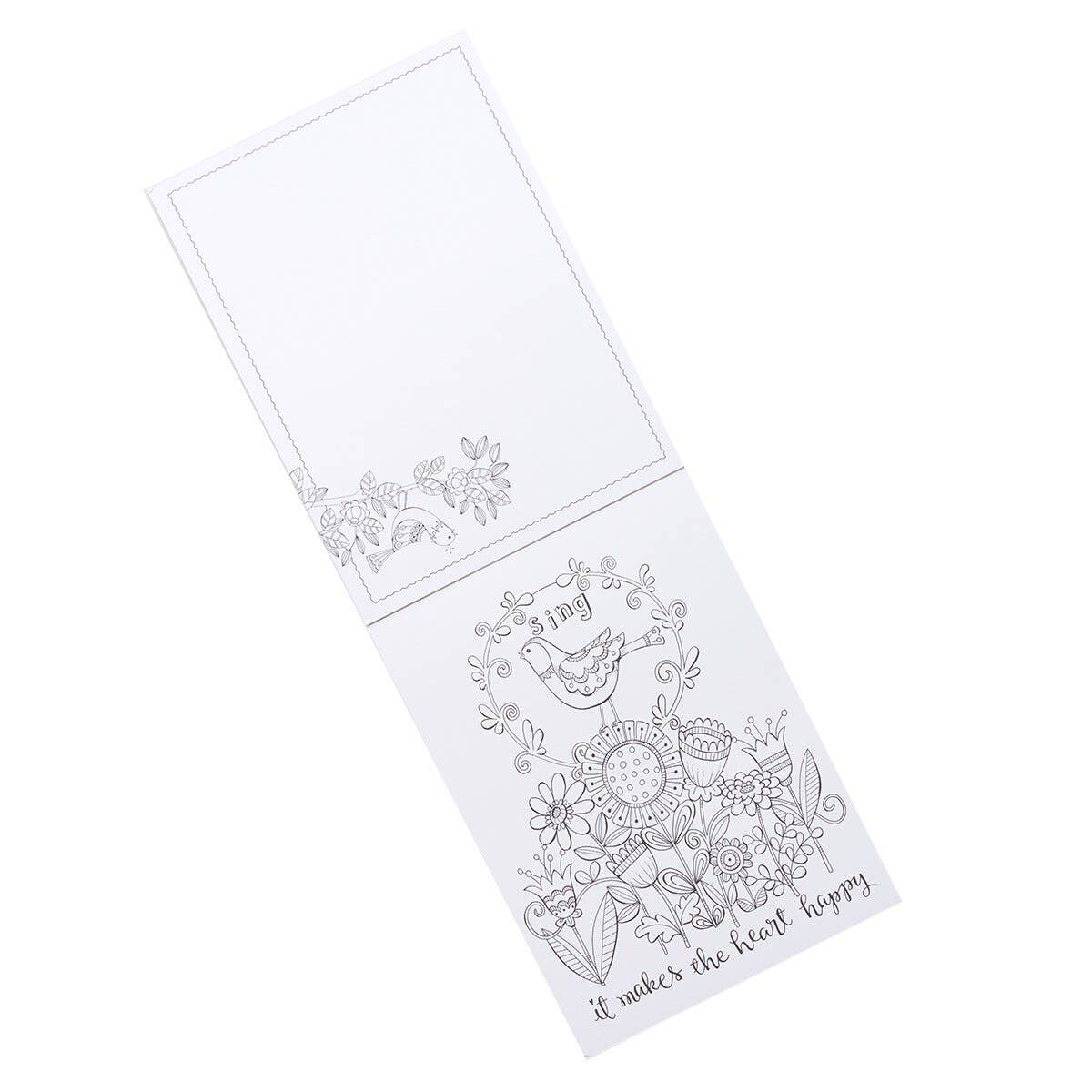 Coloring Cards Be Still and Know