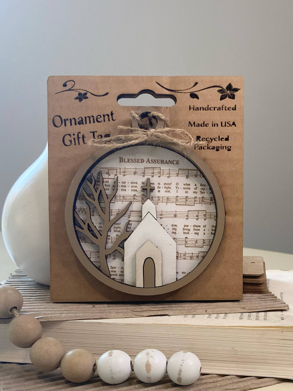 Blessed Assurance Ornament or Gift Tag