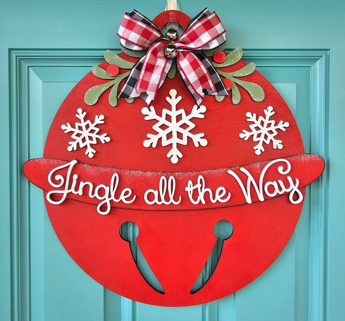 DIY Jingle Bell Door Hanger