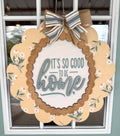 ITS SO GOOD TO BE HOME SCALLOPED SIGN