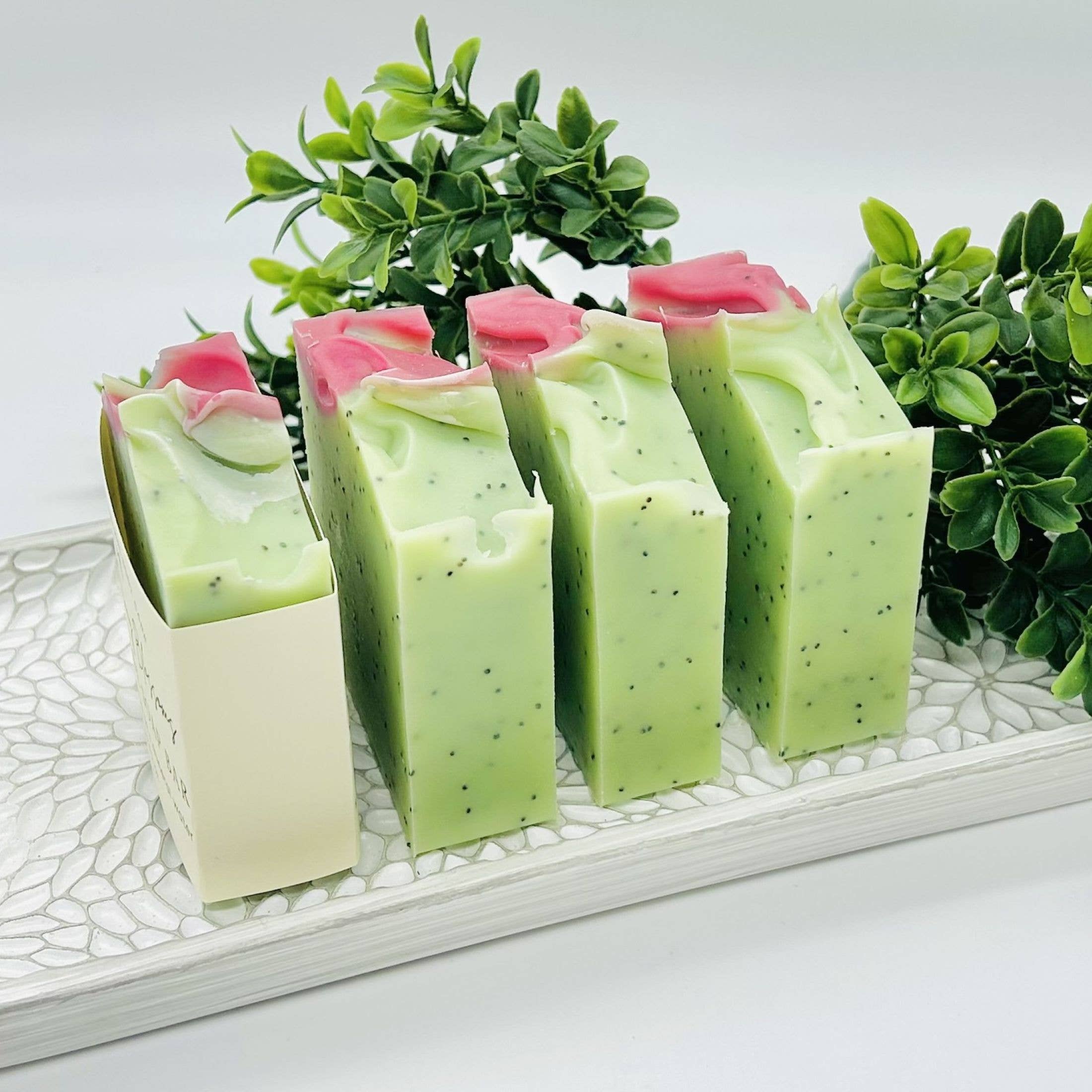 Daisies & Poppies Handmade Soap Bar SPRING COLD PROCESS