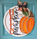 DIY Hello Pumpkin Right Side Door Hanger