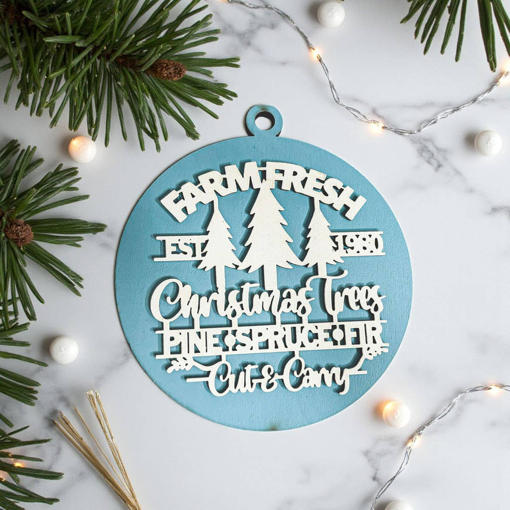 Hanging Christmas Decor + Handmade Wooden Ornament Funny