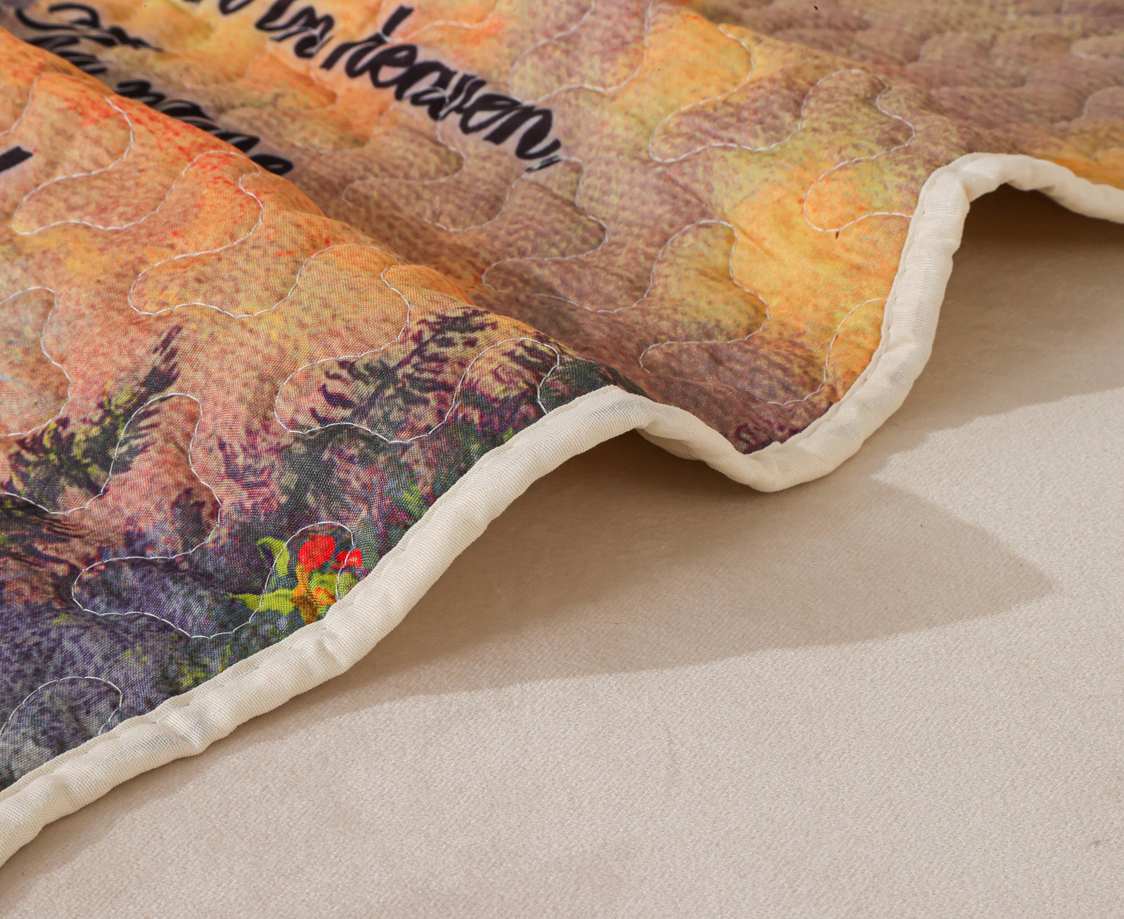 The Lord's Prayer Scripture Inspirational Quilted Throw