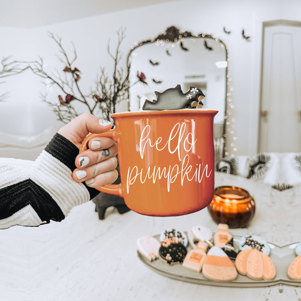 Hello Pumpkin Orange Fall Coffee Cup Pumpkin Spice Lover Mug