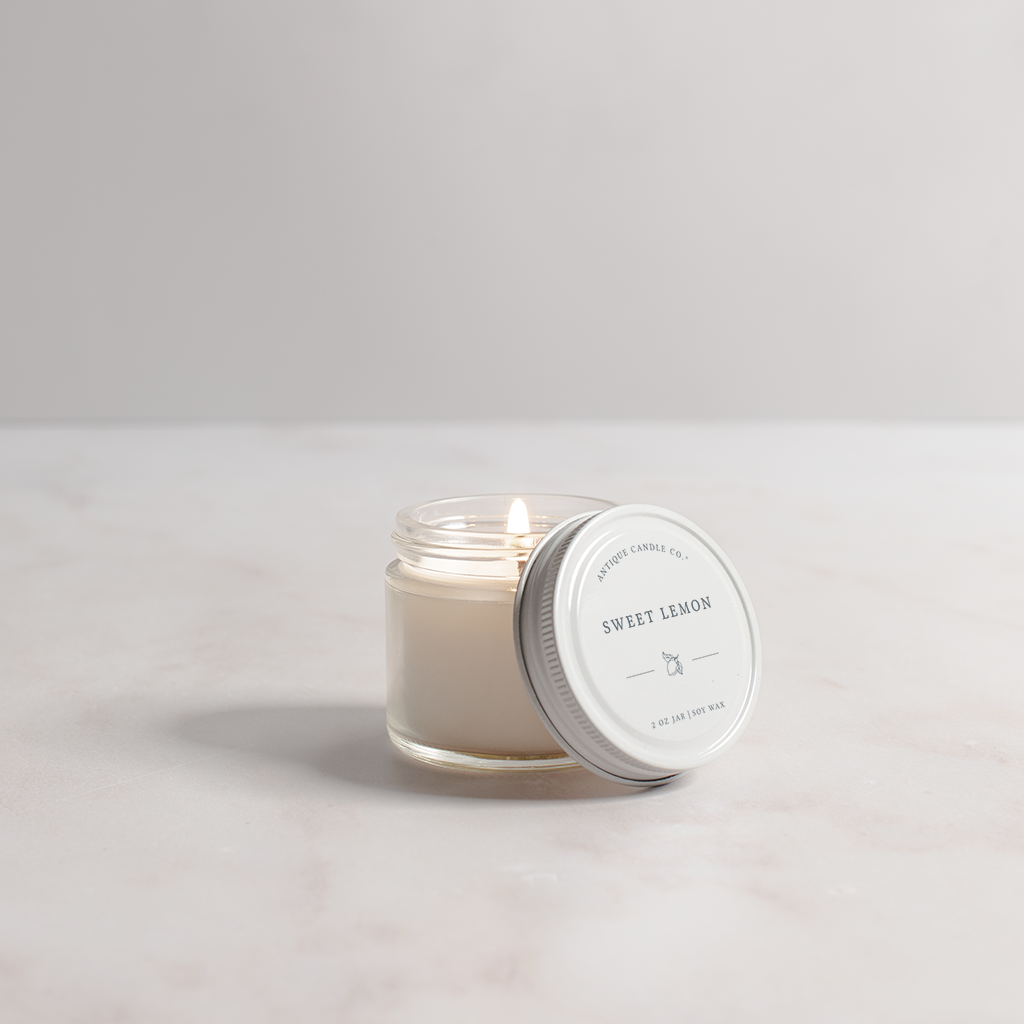 Sweet Lemon - Soy Wax Mason Jar Candle