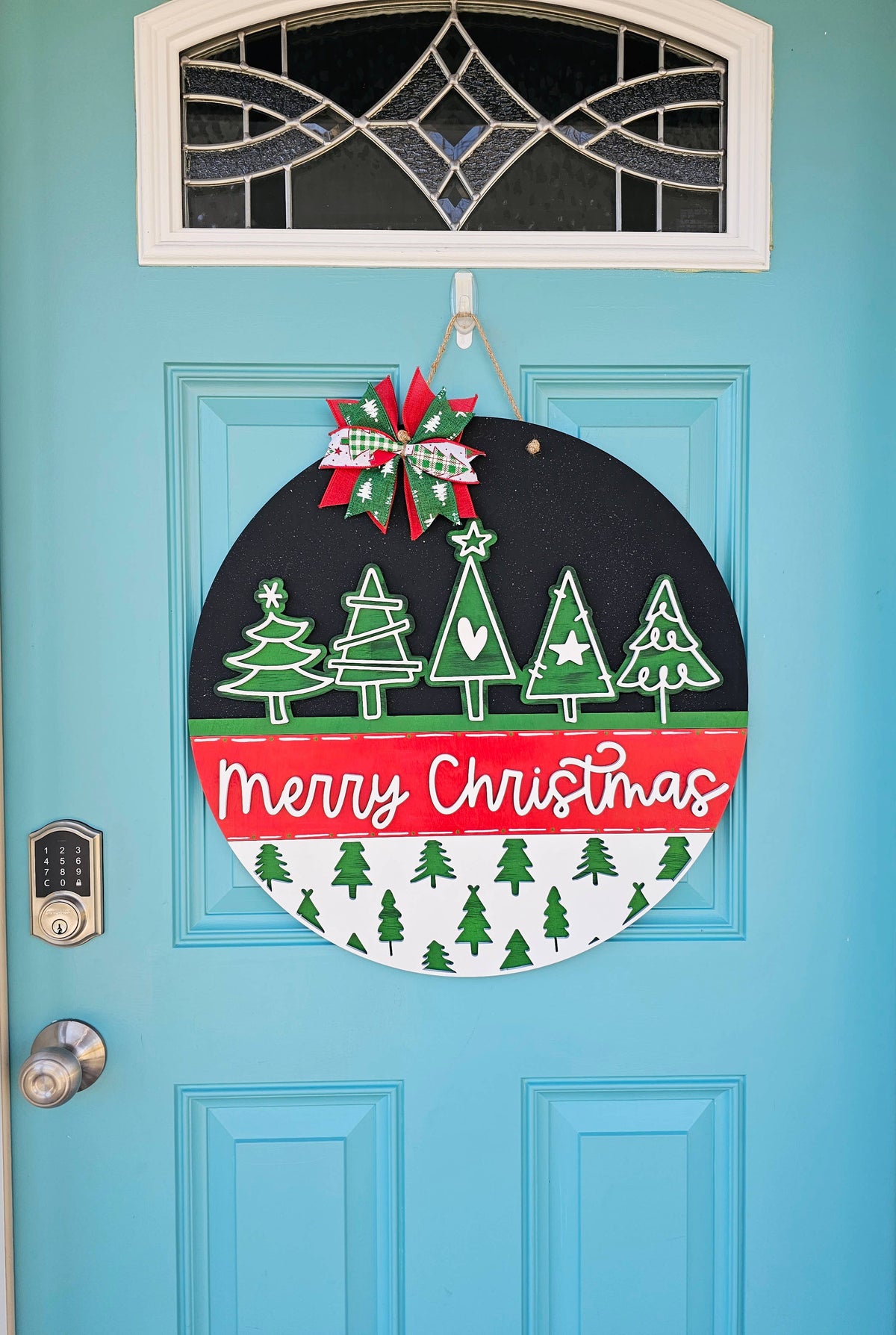 DIY Christmas Tree Door Hanger
