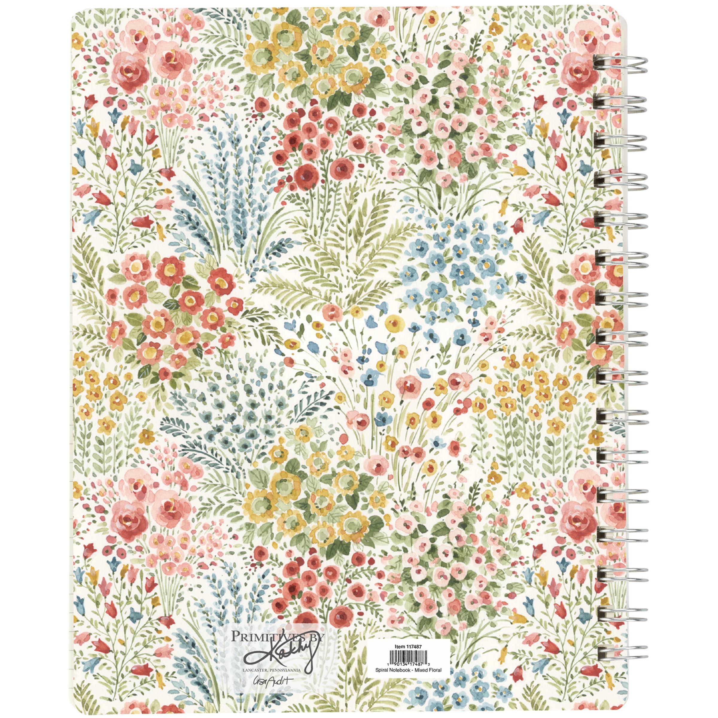 Mixed Floral Spiral Notebook