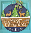DIY Reindeer Christmas Wonderland Door Hanger