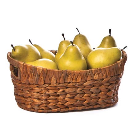 Natural Hyacinth Tub w/Cutout Handles