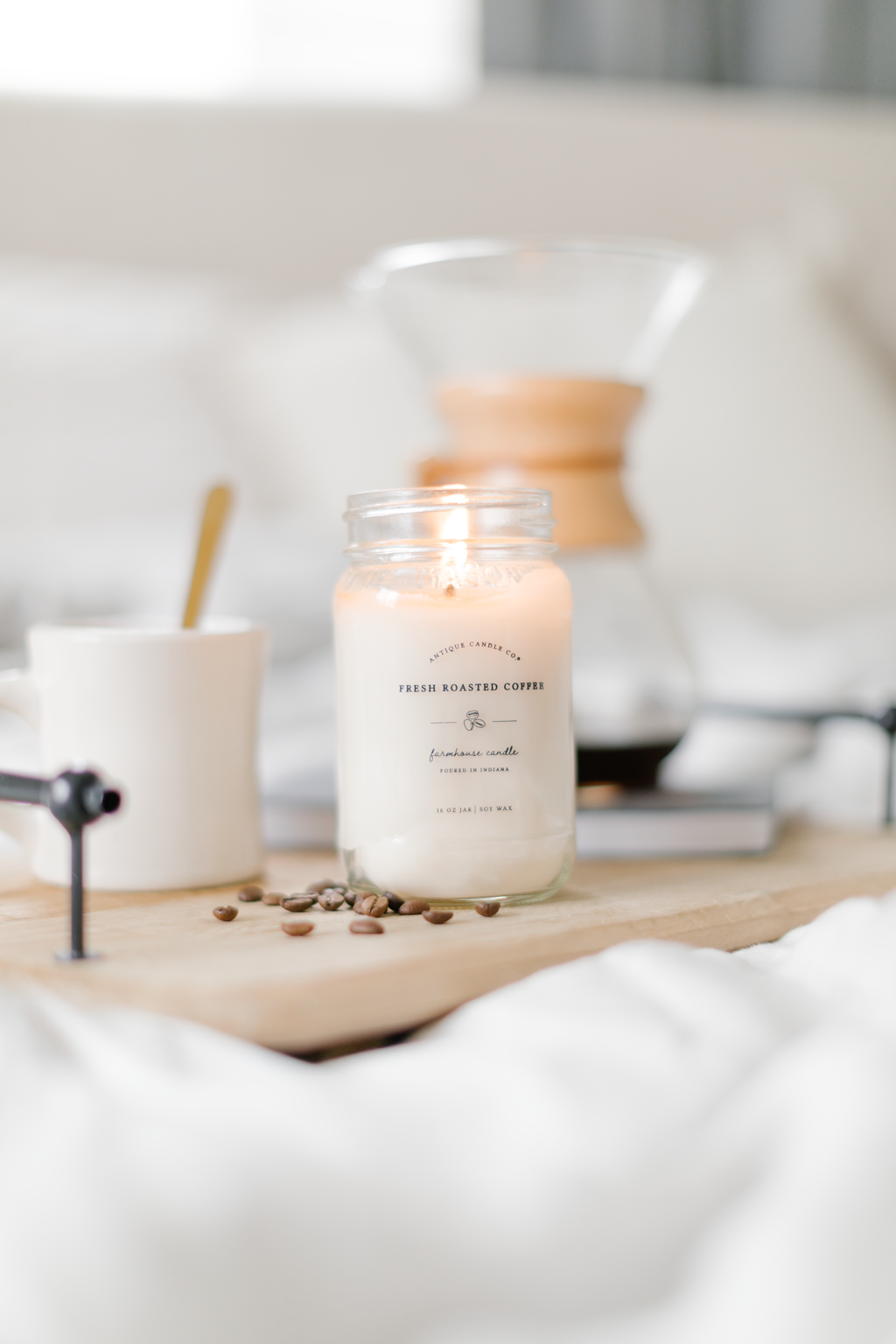 Fresh Roasted Coffee - Soy Wax Mason Jar Candle