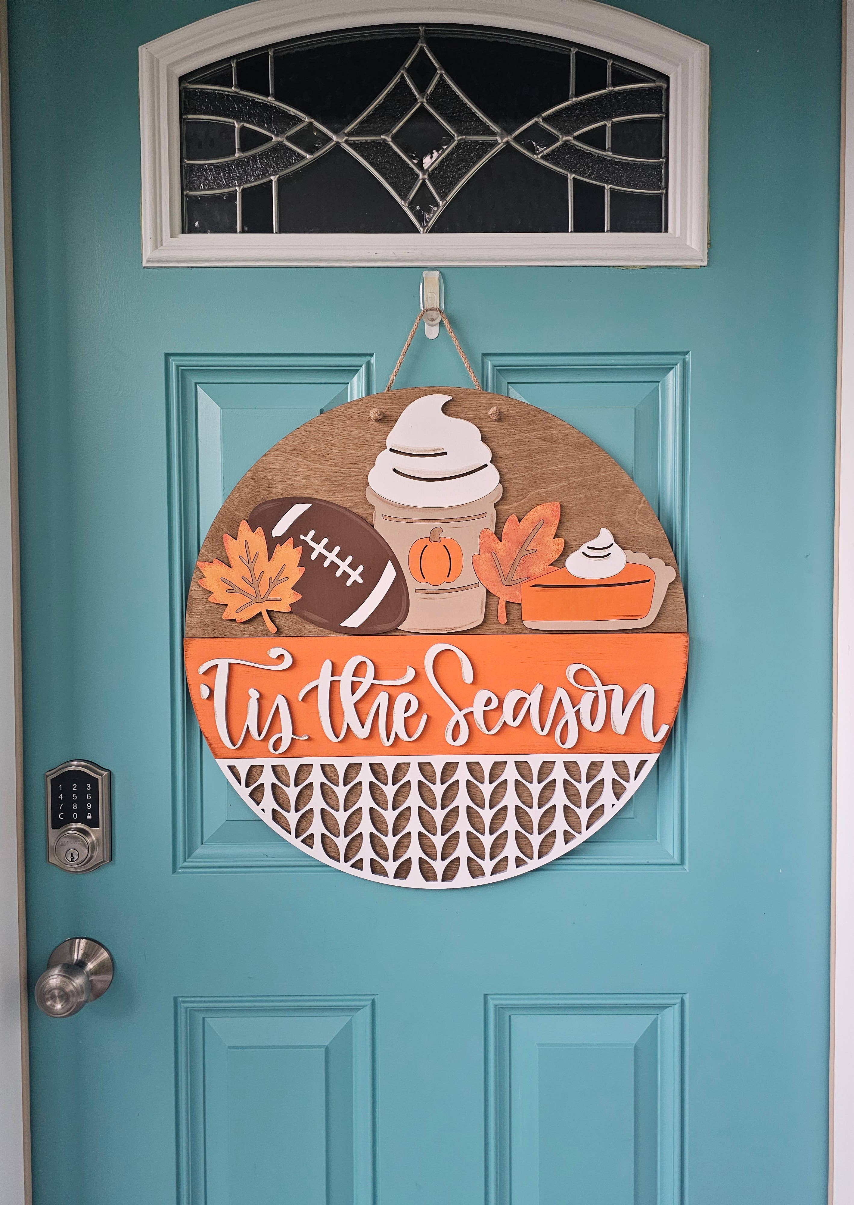 DIY Tis the Season Fall Door Hanger